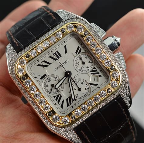 cartier men's watches with diamond